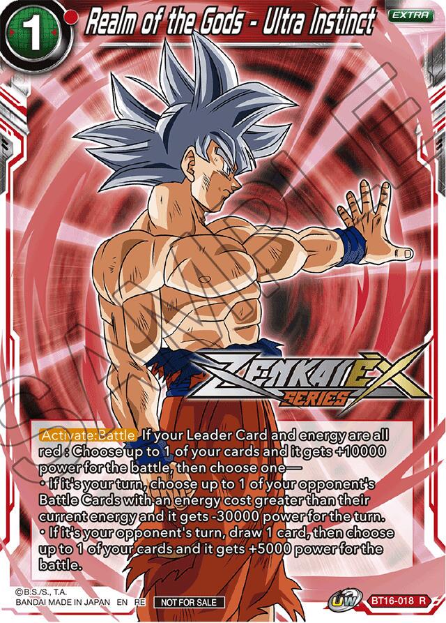 Realm of the Gods - Ultra Instinct BT16-018 Dragon Ball Fusion World Promos
