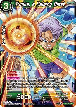 Trunks, a Helping Blast P-128 Dragon Ball Fusion World Promos