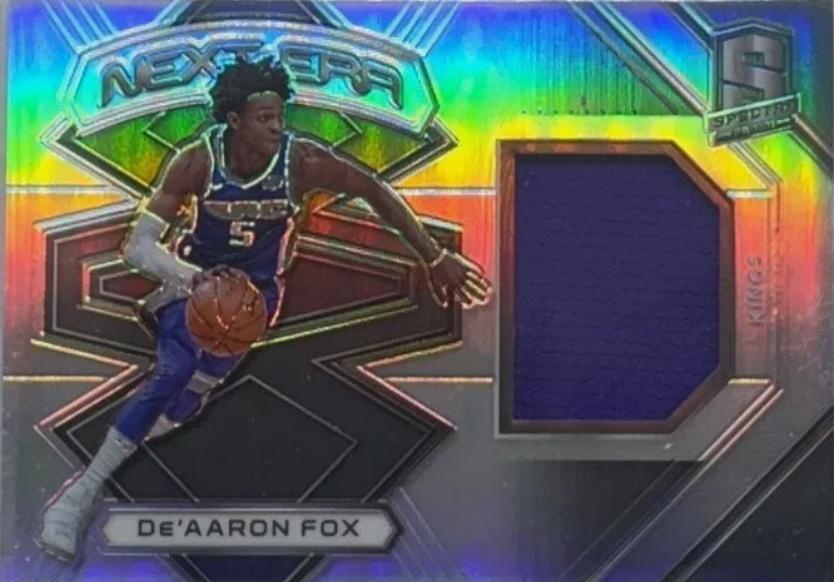 De'Aaron Fox #NXT-23 Basketball Cards 2017 Panini Spectra Next ERA Relics