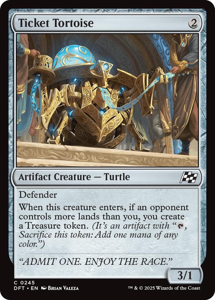 Ticket Tortoise (Magic Aetherdrift)