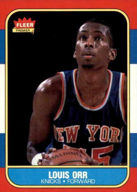 Louis Orr #83 Basketball Cards 1986 Fleer