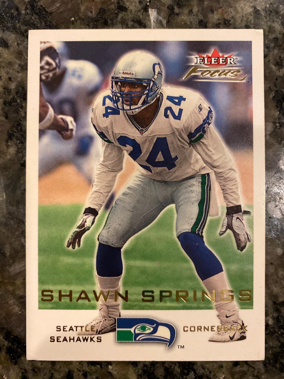 Shawn Springs #41 Football Cards 2000 Fleer Focus