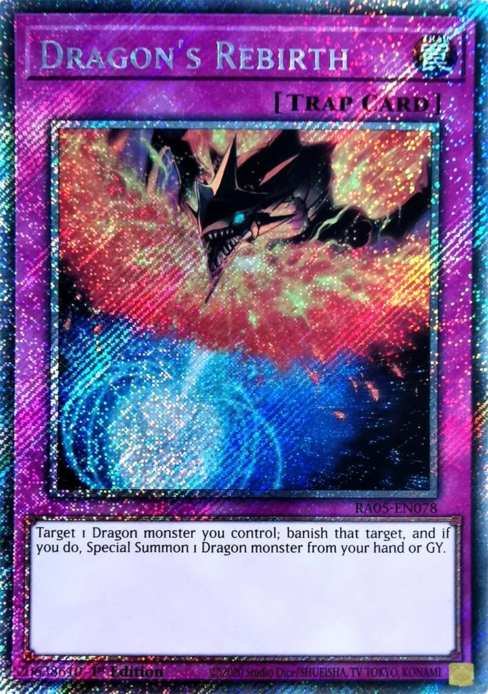 Dragon's Rebirth [Platinum Secret Rare] RA05-EN078