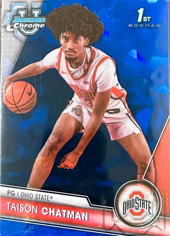 Taison Chatman #62 2023 Bowman Chrome University Sapphire Basketball