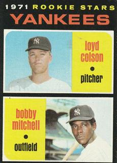 Yankees 1971 Rookie Stars