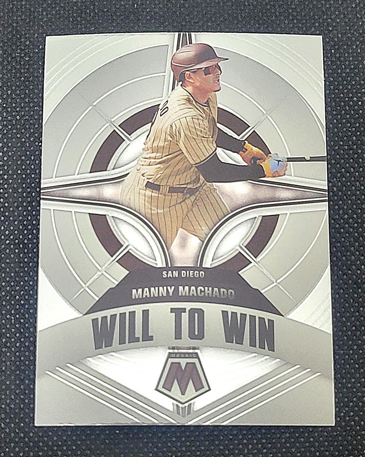 Manny Machado #WW-3 Baseball Cards 2022 Panini Mosaic Will to Win