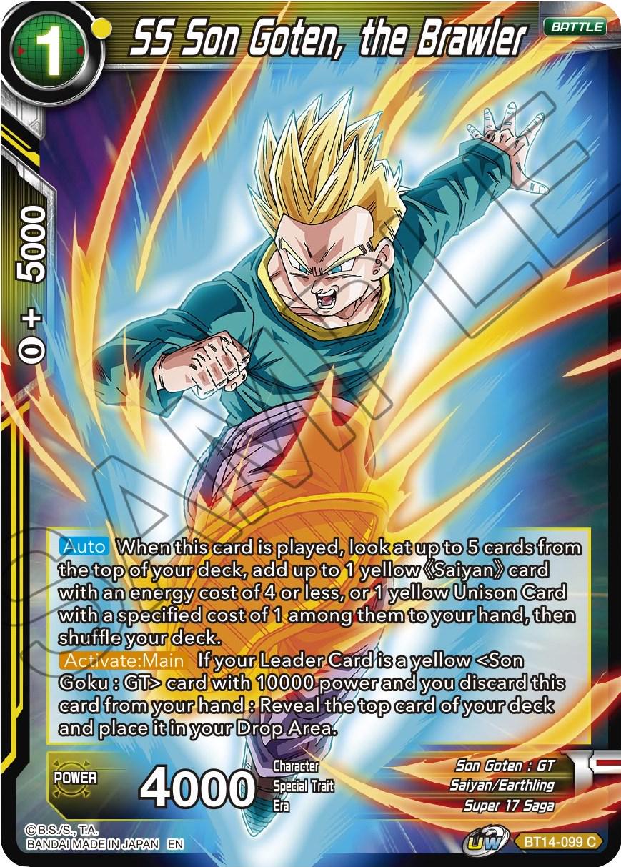 SS Son Goten, the Brawler BT14-099 Dragon Ball Super Cross Spirits