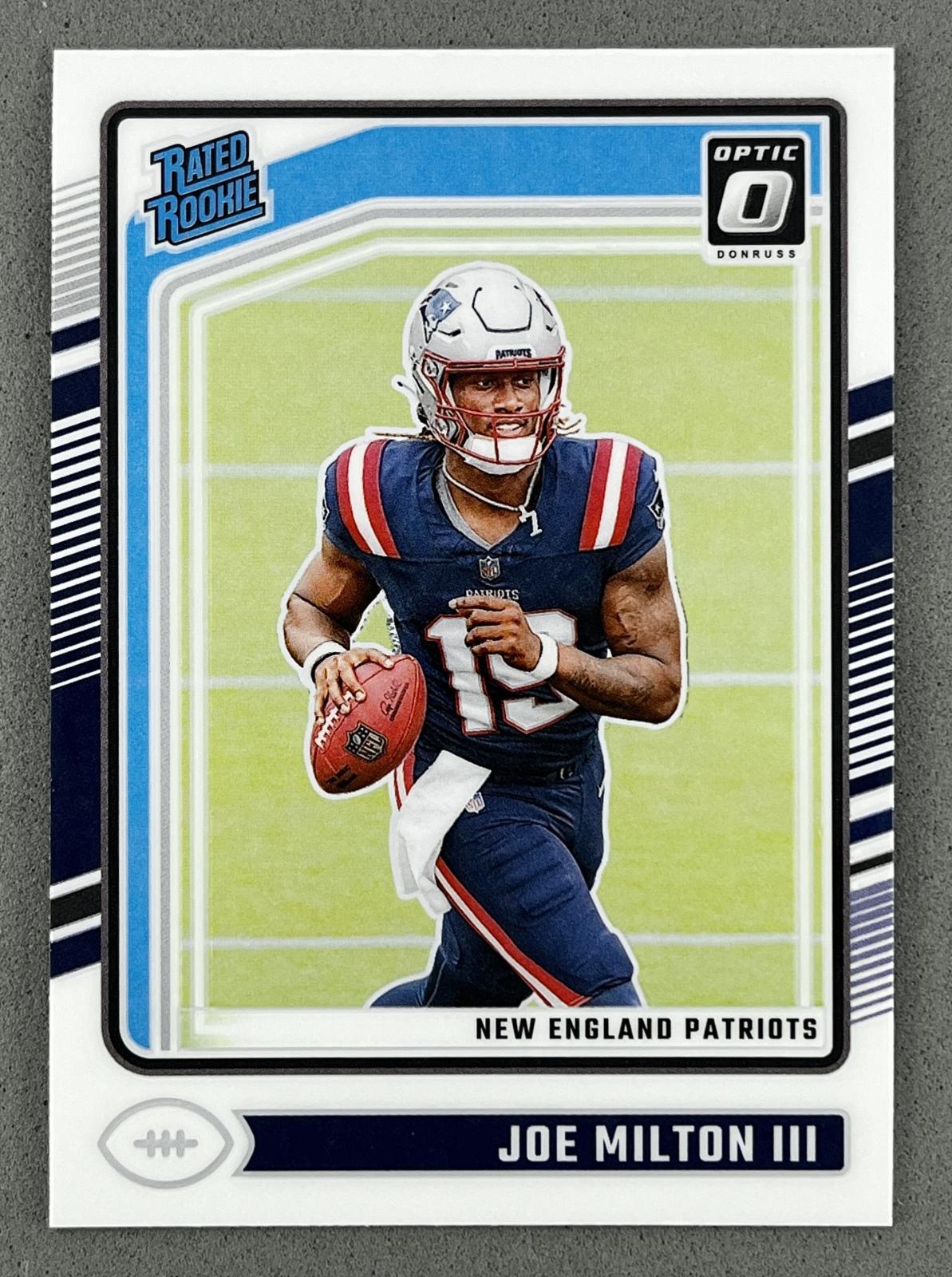 Joe Milton III #255 Football Cards 2024 Panini Donruss Optic
