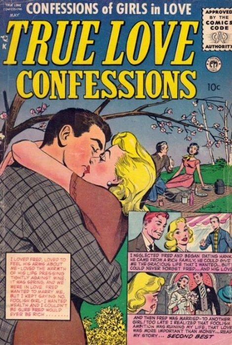 True Love Confessions #7 (1955) Comic Books True Love Confessions