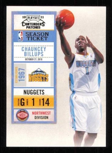Chauncey Billups #18 2010 Panini Playoff Contenders Patches Basketball