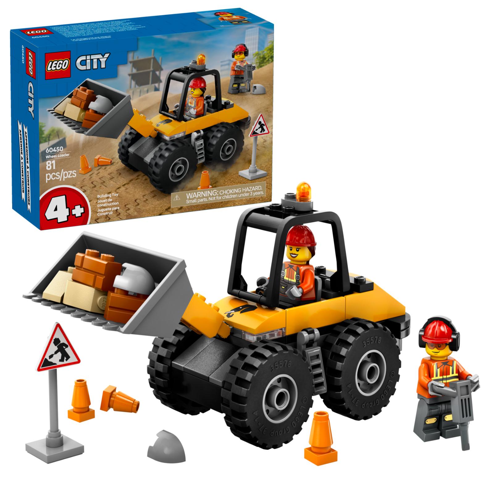 Yellow Construction Wheel Loader #60450 LEGO City