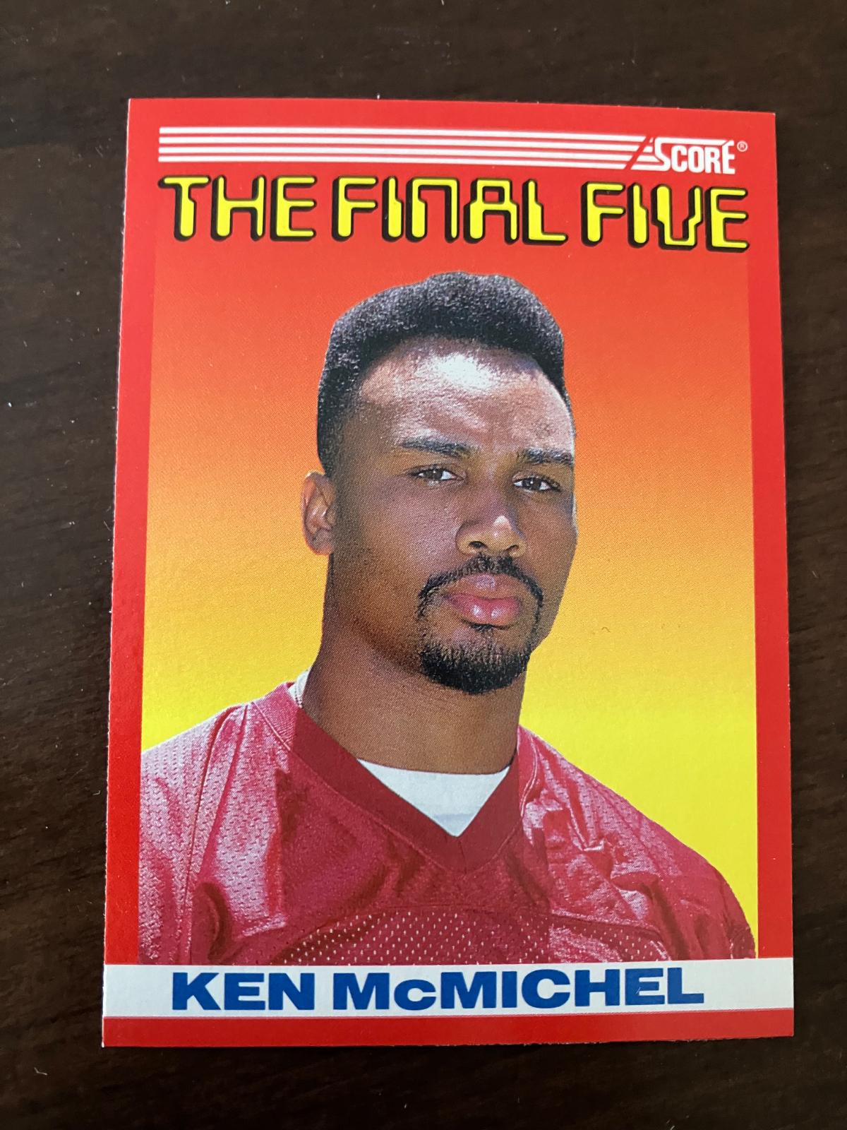 Ken Mcmichael #B3 Football Cards 1990 Panini Score The Final Five