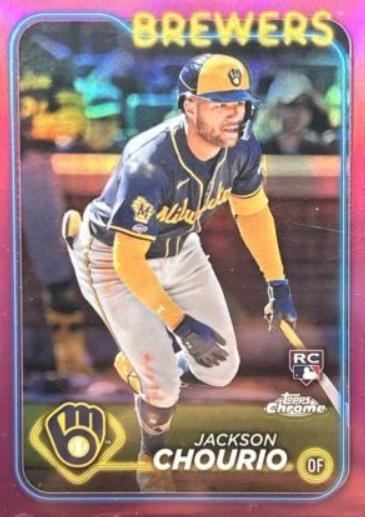 Jackson Chourio [Pink Refractor] #161 Prices | 2024 Topps Chrome