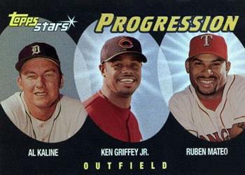 Kaline, Griffey Jr, Mateo #P8 Baseball Cards 2000 Topps Stars Progression
