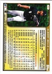 Back Of Card | Albert Belle Baseball Cards 1999 Topps
