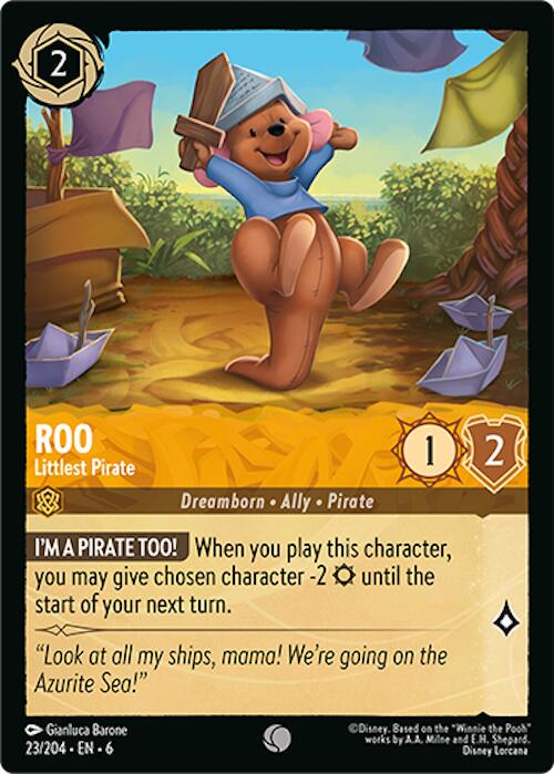 Roo - Littlest Pirate #23 Lorcana Azurite Sea