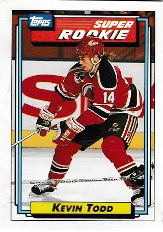 Kevin Todd #15 Hockey Cards 1992 Topps
