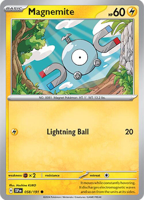 Magnemite #58 Pokemon Surging Sparks