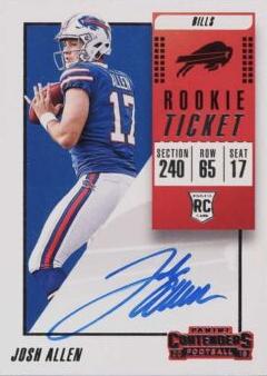 Josh Allen #105 Football Cards 2018 Panini Contenders Rookie Ticket