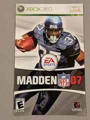 Manual | Madden 2007 Xbox 360