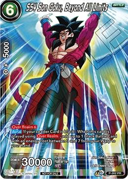 SS4 Son Goku, Beyond All Limits P-262 Dragon Ball Super Divine Multiverse Release Promos