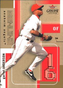 Garret Anderson #43 2004 Fleer Genuine Insider Baseball