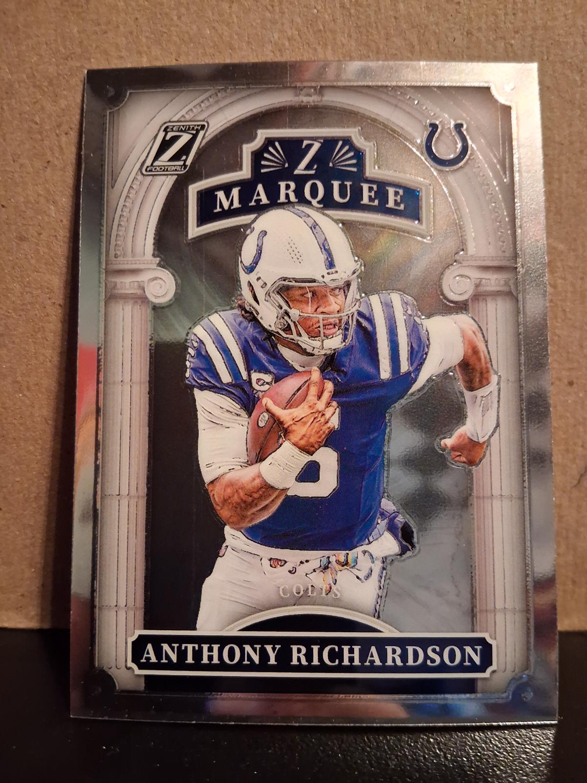 珍しいディストーションRhitta シリアルナンバー #18 Anthony Richardson #21 Prices | 2024 Panini Zenith Z Marquee