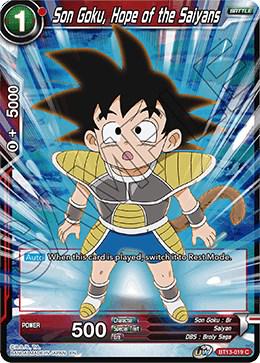 Son Goku, Hope of the Saiyans BT13-019 Dragon Ball Super Supreme Rivalry