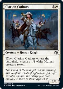 Tap to enlarge Clarion Cathars, Magic Innistrad: Midnight Hunt