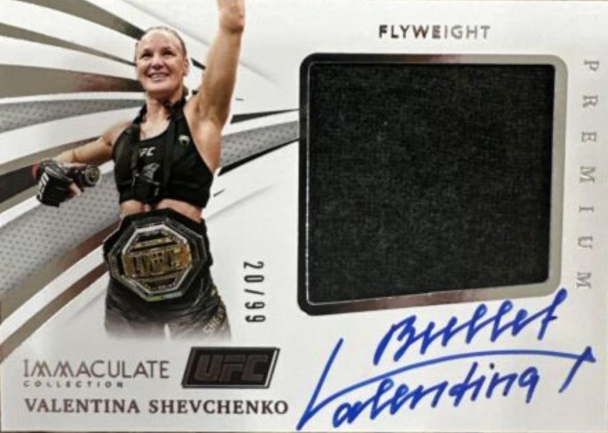 Valentina Shevchenko Ufc Cards 2021 Panini Immaculate UFC Premium Memorabilia Autographs