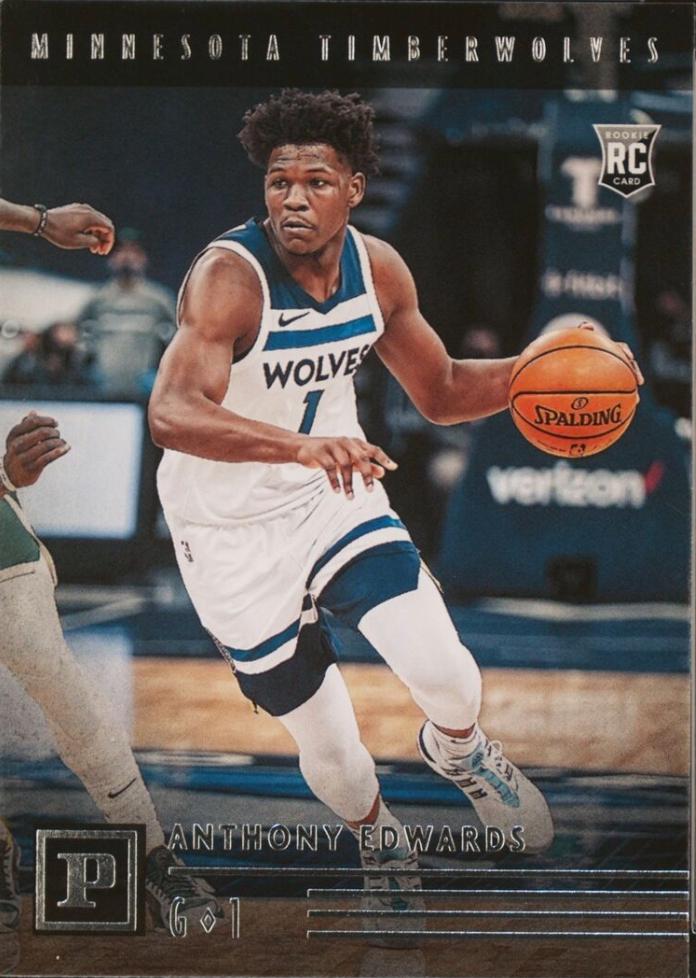 Anthony Edwards #101 Basketball Cards 2020 Panini Chronicles