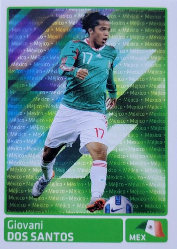 Giovani Dos Santos #325 Soccer Cards 2011 Panini Copa America Argentina Sticker