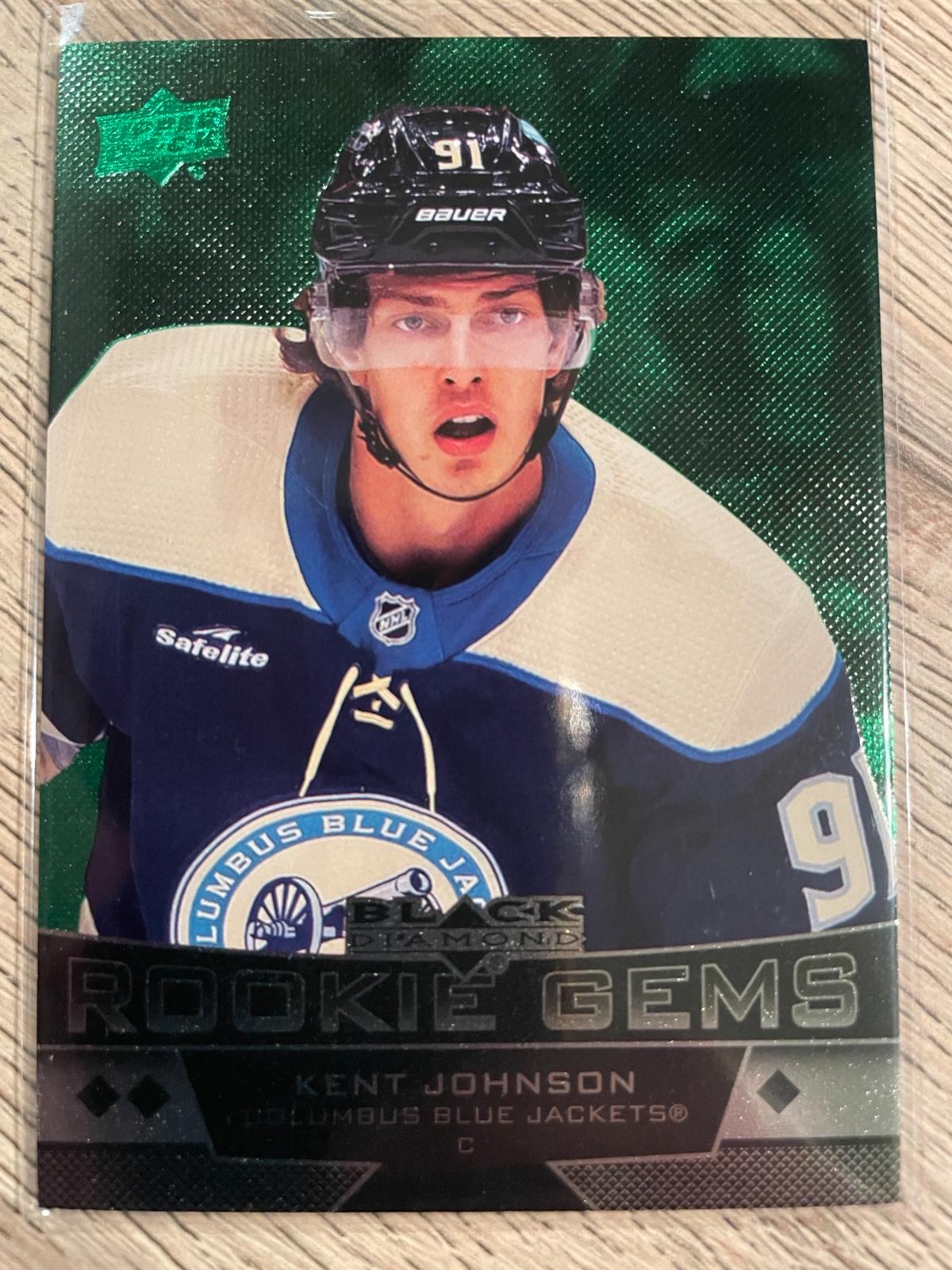 Kent Johnson #RRG-KJ 2022 Upper Deck Black Diamond Rookie Gems Hockey