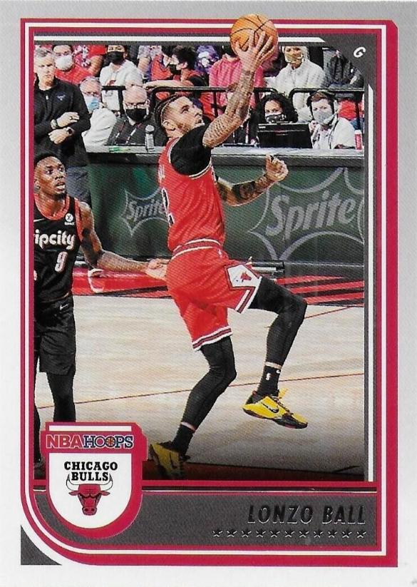 Lonzo Ball #76 Basketball Cards 2022 Panini Hoops