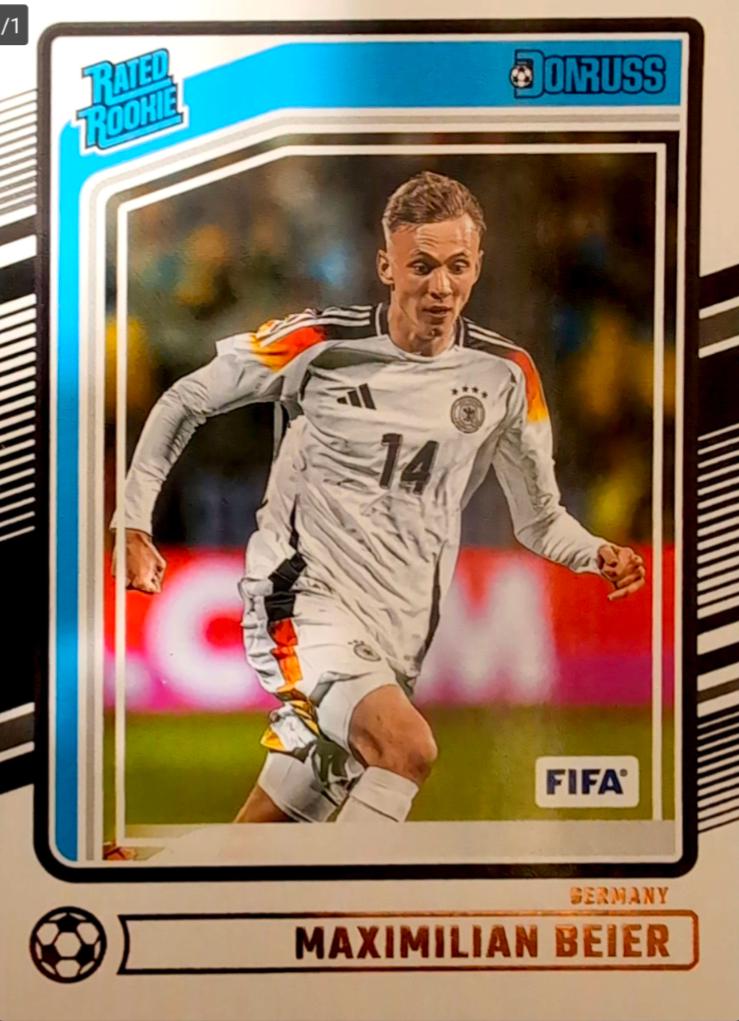 Maximilian Beier #176 Soccer Cards 2024 Panini Donruss
