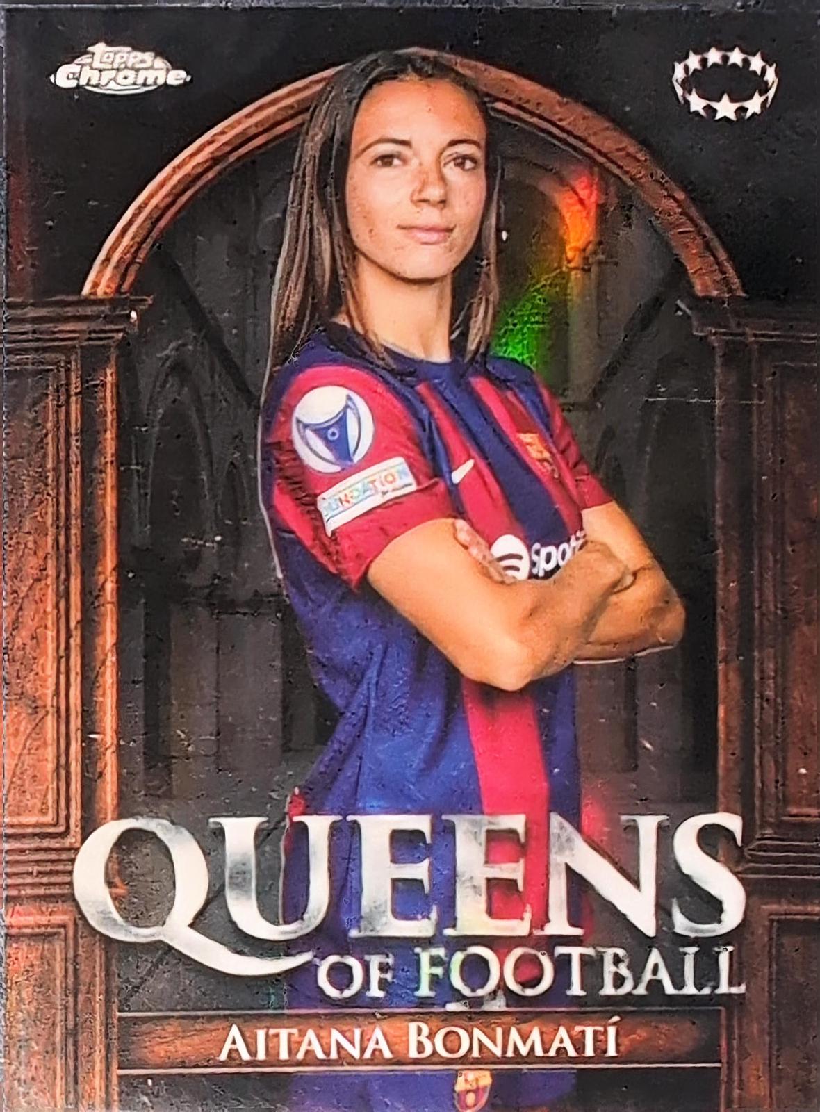 Aitana Bonmati #QF-1 Soccer Cards 2023 Topps Chrome UWCL Queens of Football