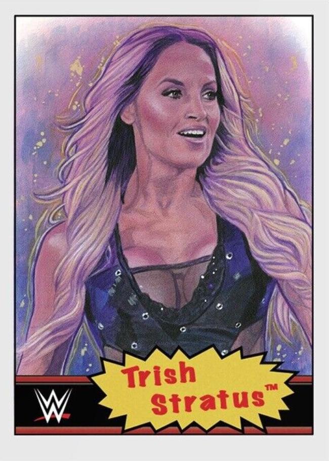 Trish Stratus #2 Wrestling Cards 2021 Topps Living WWE