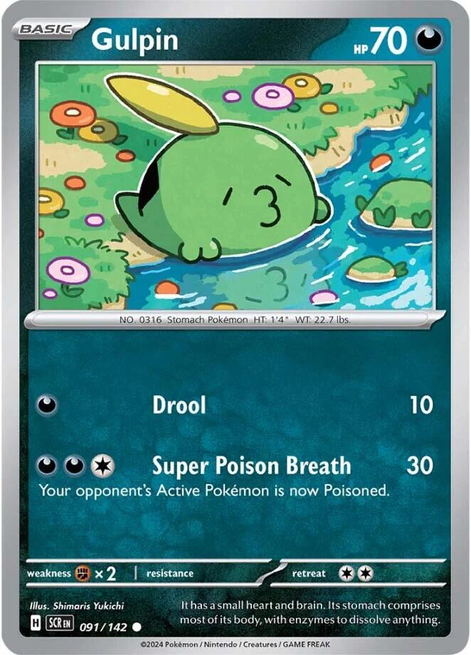 Gulpin #91 Pokemon Stellar Crown