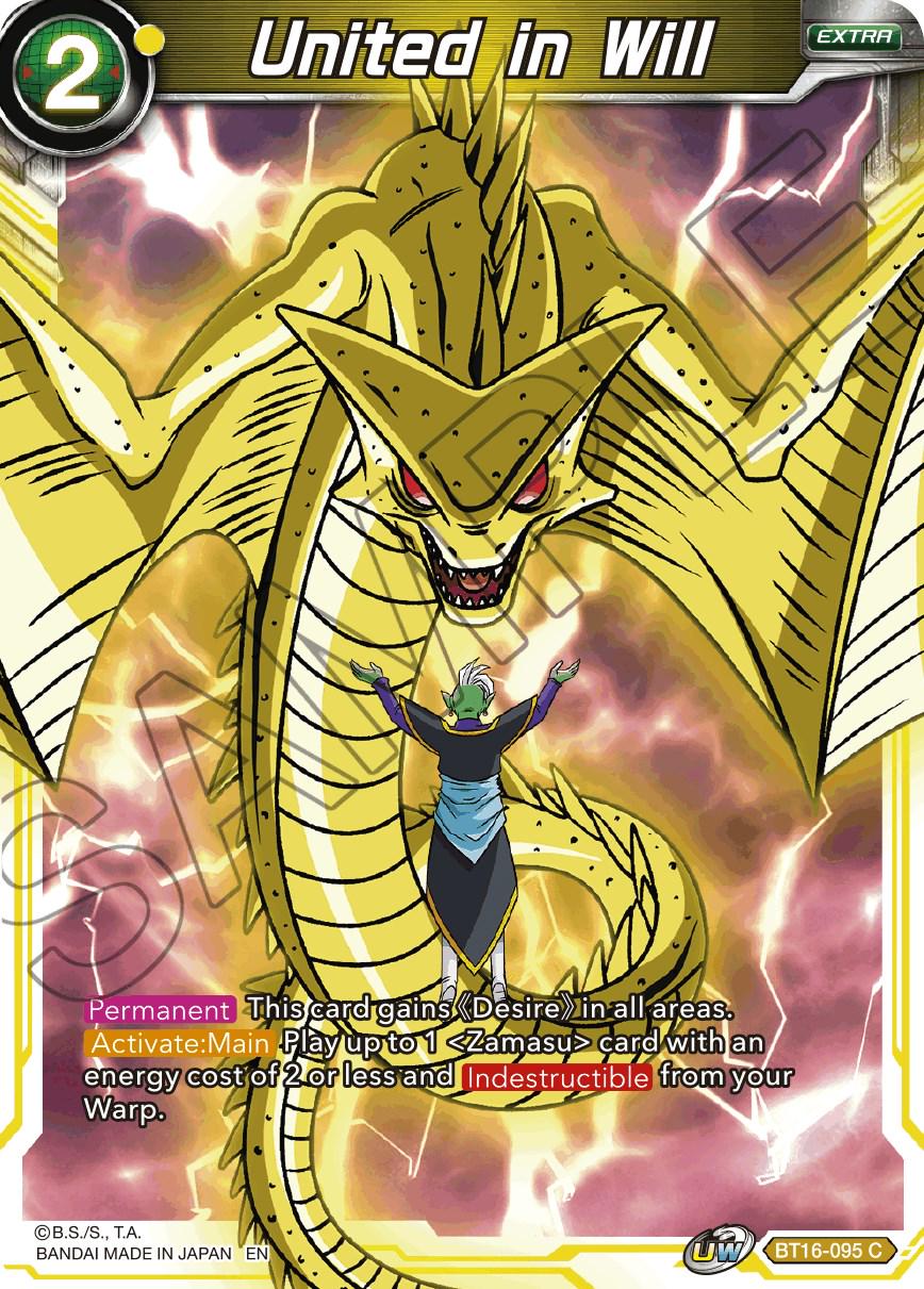 United in Will BT16-095 Dragon Ball Super Realm of the Gods
