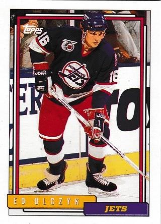 Ed Olczyk #17 Hockey Cards 1992 Topps
