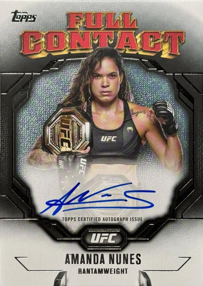 Amanda Nunes #FCA-ANS Ufc Cards 2024 Topps Knockout UFC Full Contact Autograph