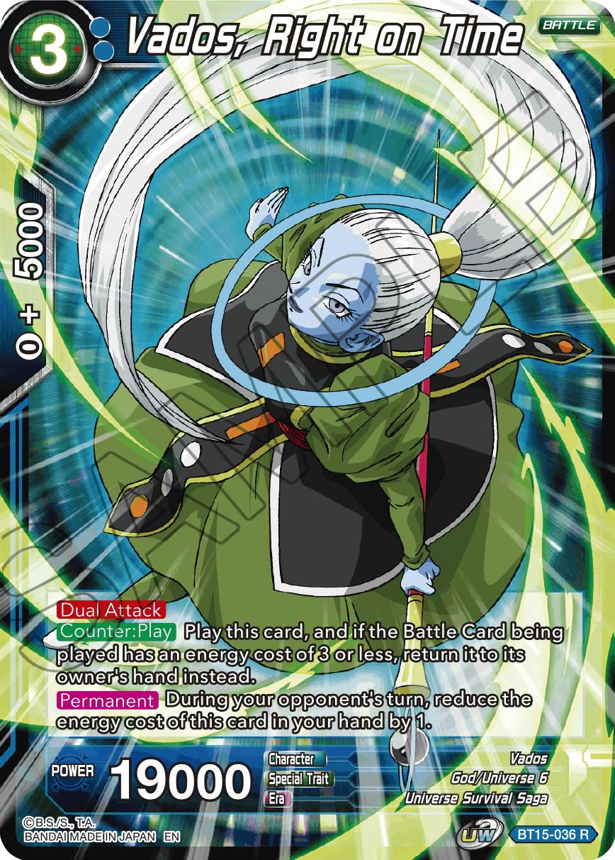 Vados, Right on Time BT15-036 Dragon Ball Super Saiyan Showdown