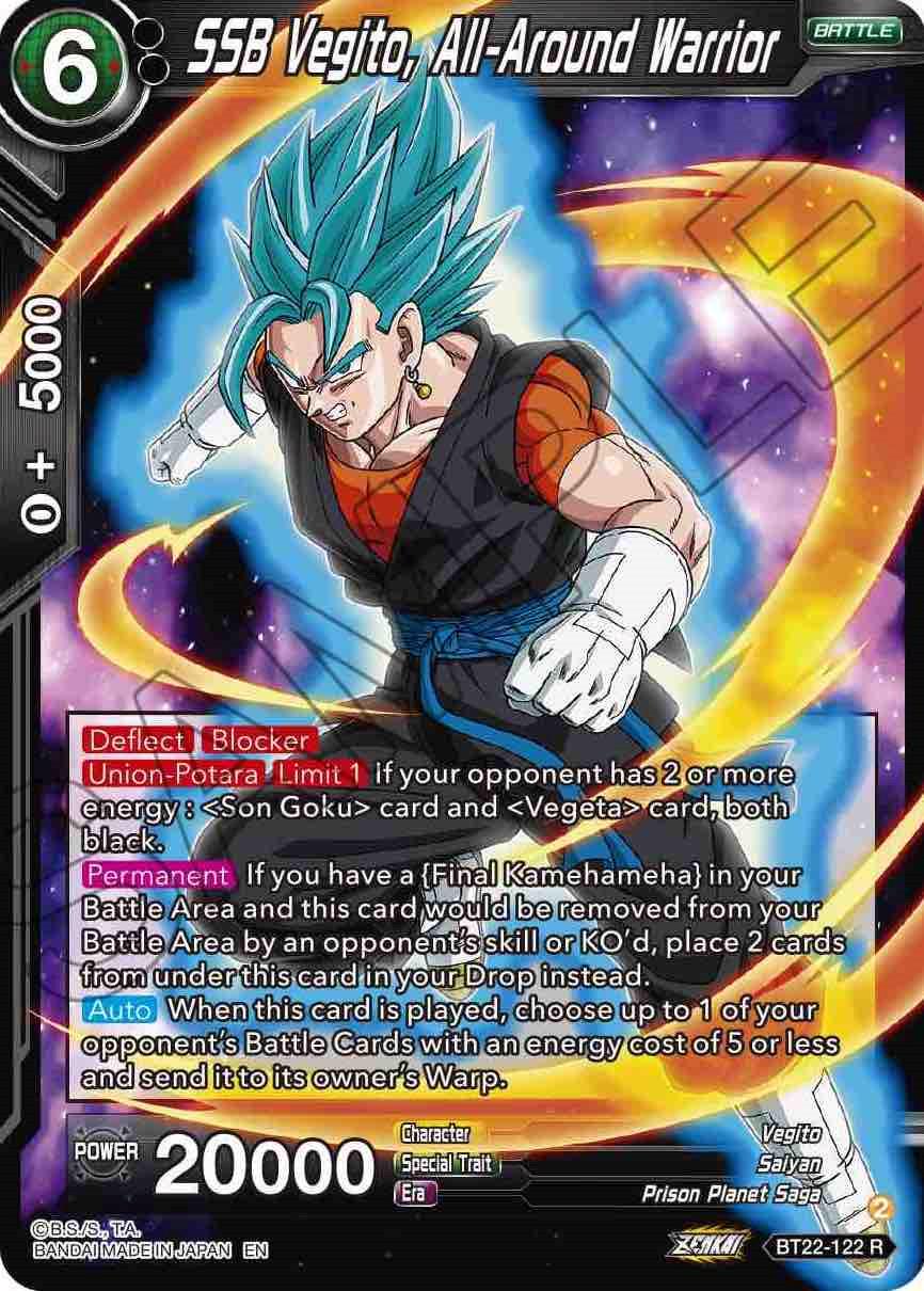 SSB Vegito, All-Around Warrior BT22-122 Dragon Ball Super Critical Blow