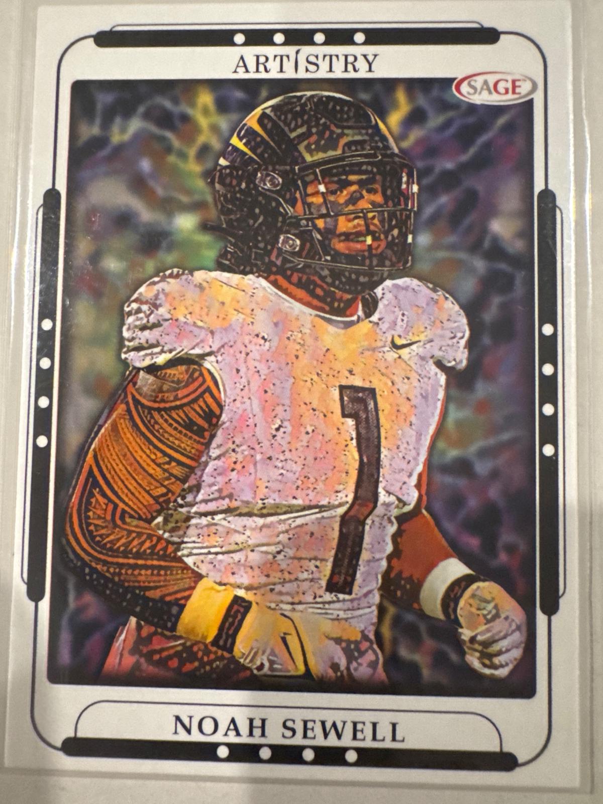 Noah Sewell #97 2023 Sage Artistry Football