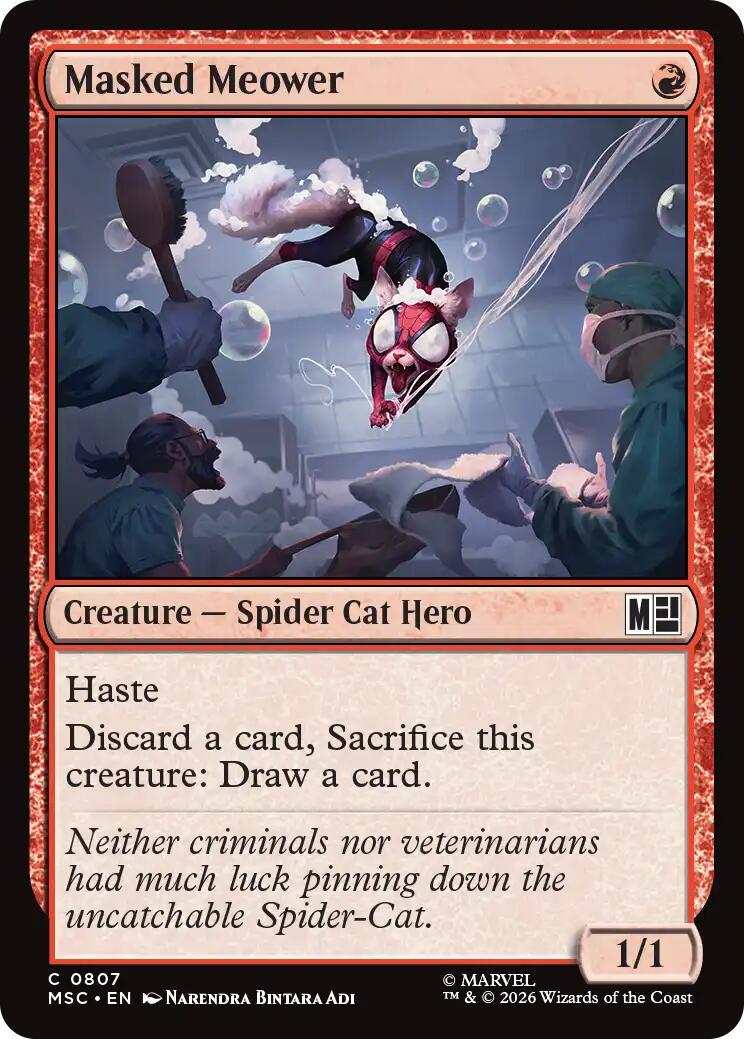 Masked Meower (Magic Marvel Super Heroes Commander)