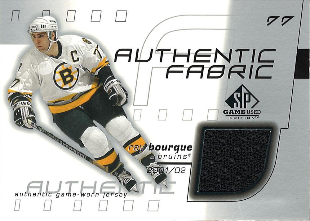 Ray Bourque #AF-BQ 2001 Sp Game Used Authentic Fabric Hockey