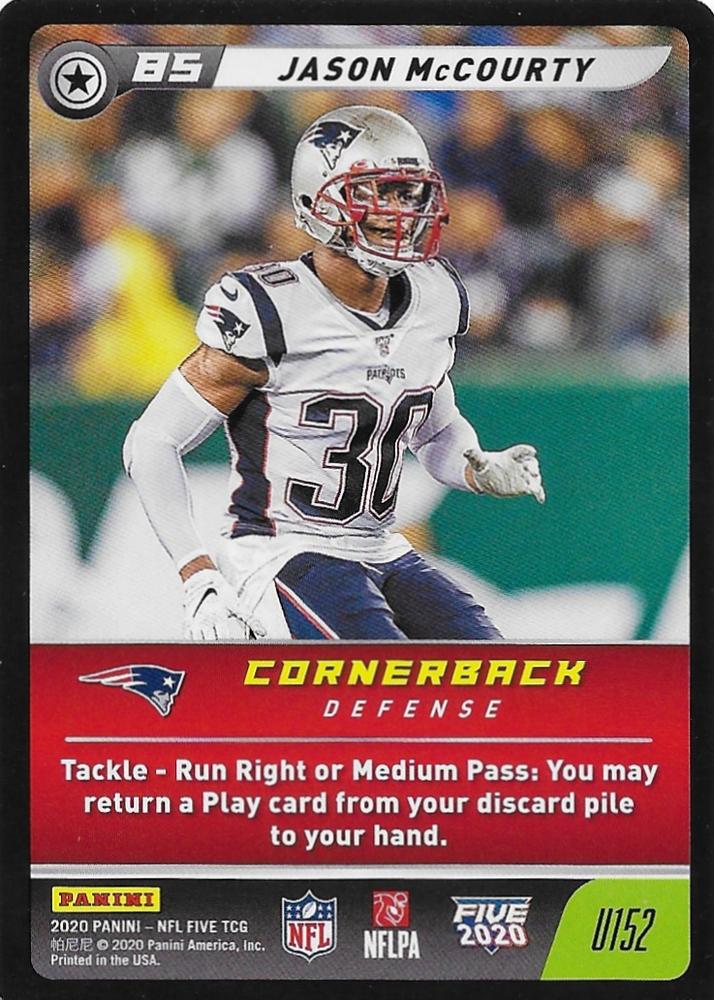 Jason McCourty #U152 2020 Panini NFL Five