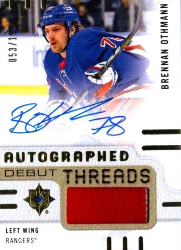 Brennan Othmann #ADT-BO 2024 Ultimate Collection Autograph Debut Threads Hockey