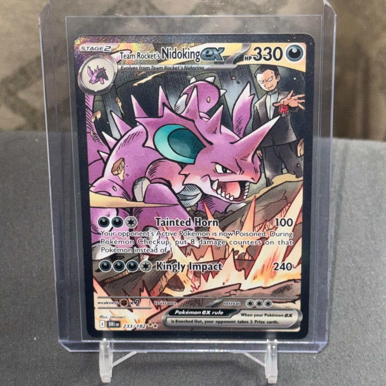 Team Rocket's Nidoking ex #233 Pokemon Destined Rivals