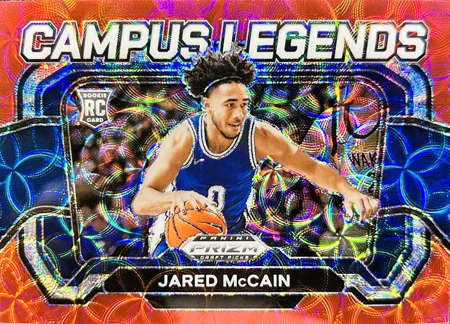 Jared McCain #6 2024 Panini Prizm Draft Picks Campus Legends Basketball